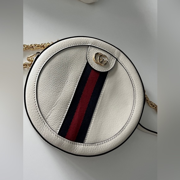 Gucci mini Ophidia round white shoulder bag - authentic - Picture 1 of 3